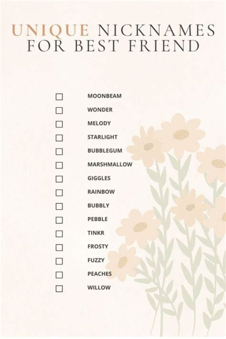 300 unique nickname ideas for crush The Nope Book