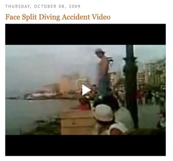 Face Split Incident spain diving accident resurfaced on social media Sarkari Result