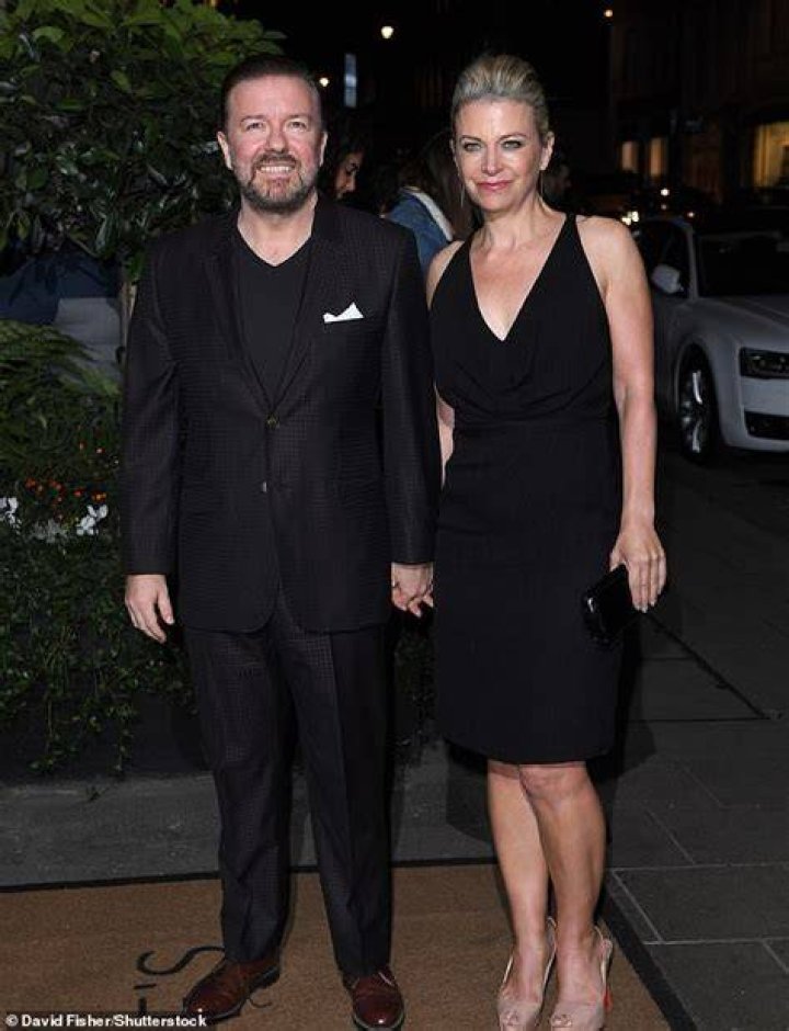 Here he is! Ricky Gervais recently made history by raking in a whopping &pound;1.41million at the Box Office for a single stand-up gig-&nbsp; but Jane was the sole owner when they got together