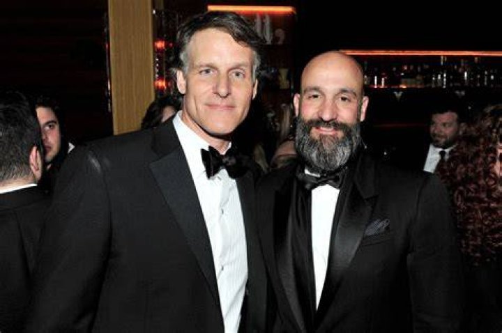 Jeff Blackburn and Amazon Studios' worldwide head of motion pictures Jason Ropell at a 2017 Amazon Oscars celebration.