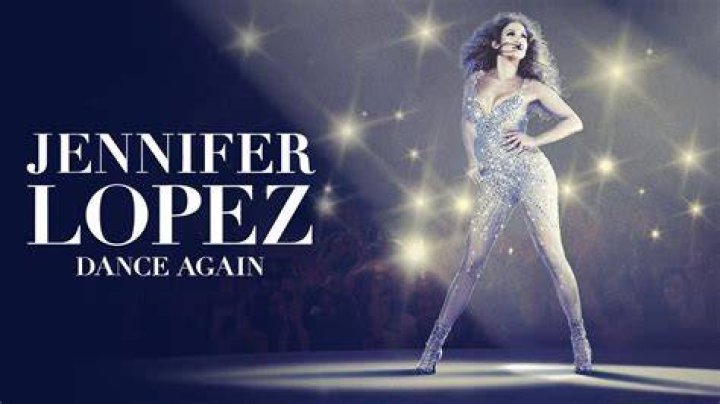 Jennifer Lopez dancing on a table during her birthday celebrations