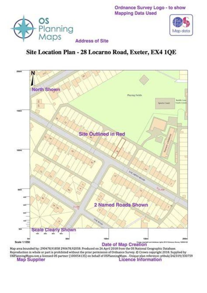 Site location map for the Vi&ntilde;a del Mar Chile Temple shows it located between 3rd Norte and 4th Norte streets near 4 1&frasl;2 Oeste Street in Vi&ntilde;a del Mar, Valparaiso, Chile.